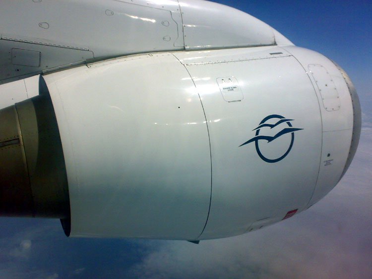 Aegean Airlines Avro RJ100 Honeywell engine