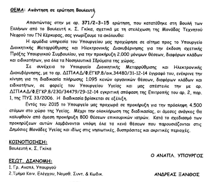 apantisi se gkika