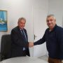 Με τον Πρ. του Επιμελητηρίου κ. Σπαθή
